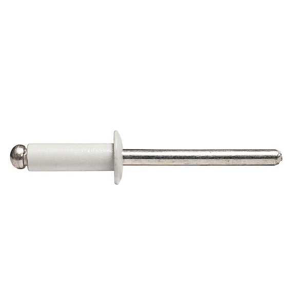Blind Rivet, Dome Head, 0.125 in Dia., 0.64 in L, Aluminum Body, 1000 PK